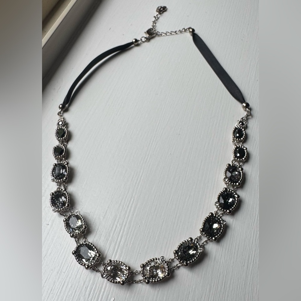 Swarovski Black and Silver Necklace